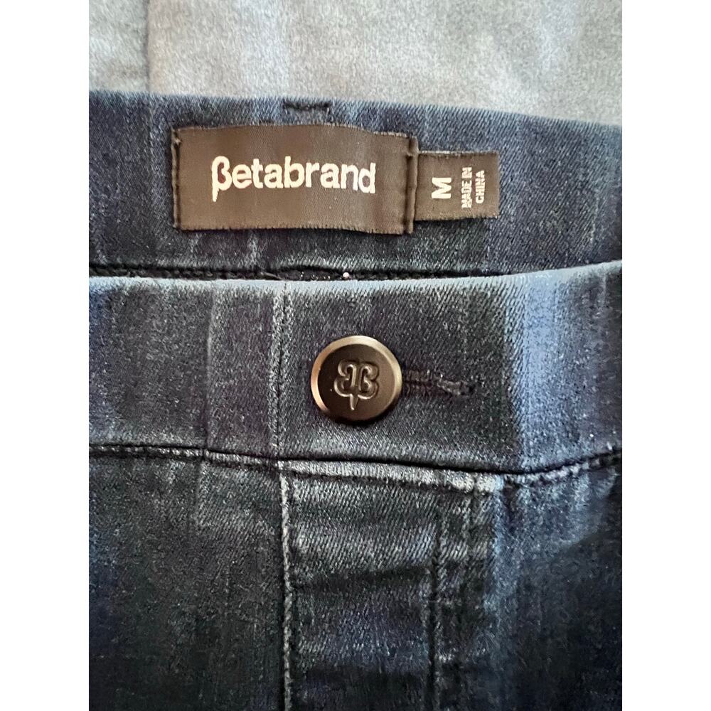 Betabrand Pull On Stretch Denim Jeans Womens Size Medium Straight Leg 32x30 - Picture 4 of 4